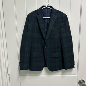 Brooks Brothers Green Plaid Kids Blazer
